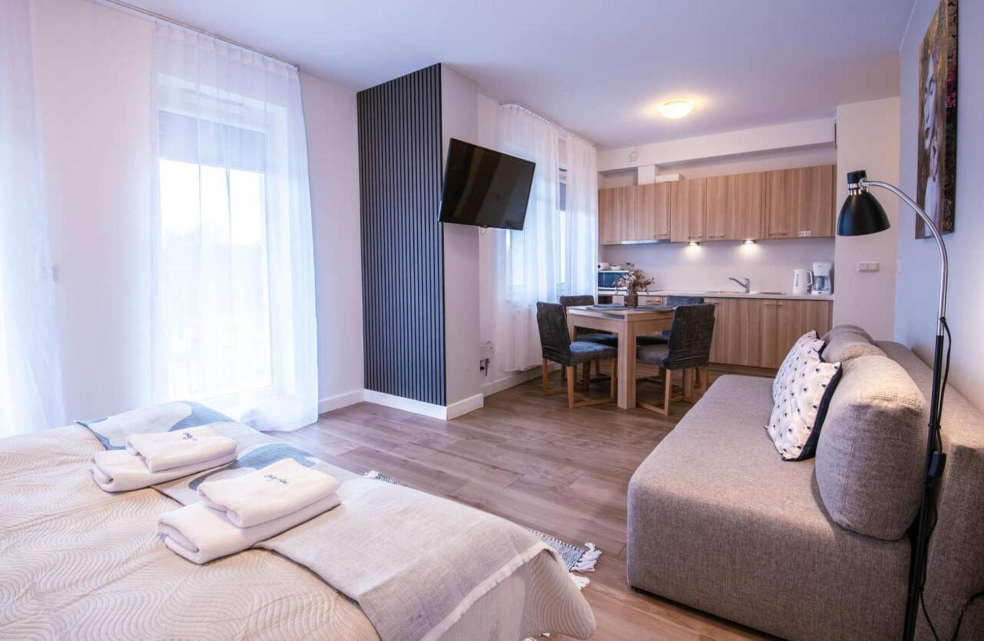 Apartamenty Na Wyspie - Aquamarina - Parking 슈비노우이스쳬 외부 사진